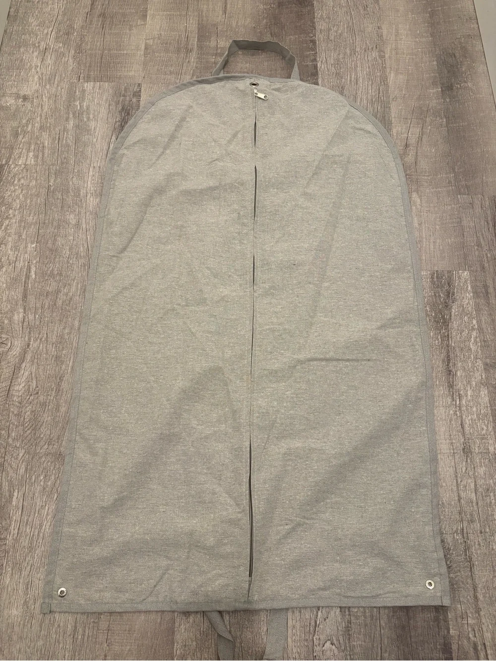 Brunello Cucinelli Gray Garment Bag Suit Carrier Travel Cover Logo Zipper